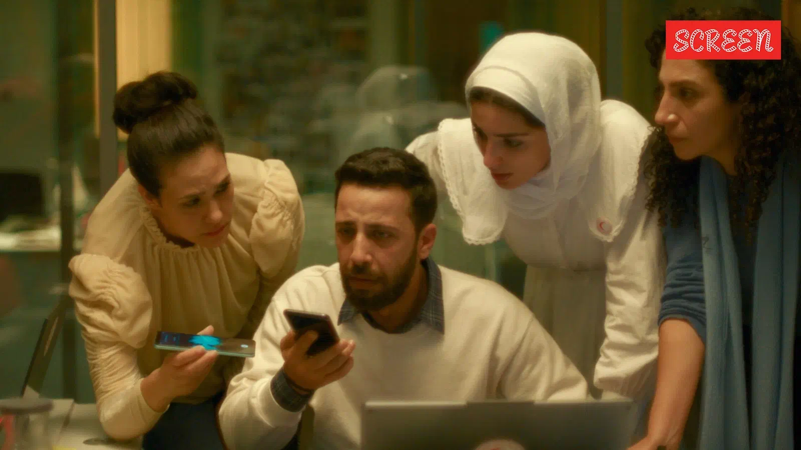 Image of scene from the film The Voice of Hind Rajab