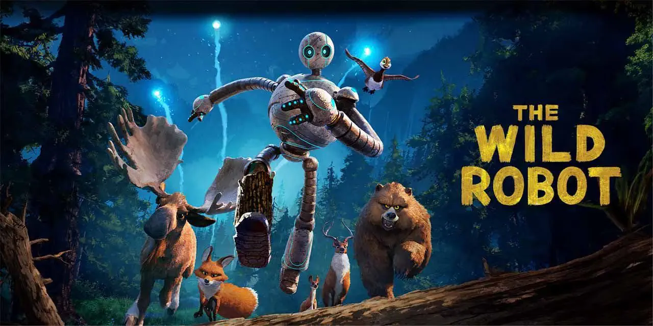 Image of scene from the film The Wild Robot