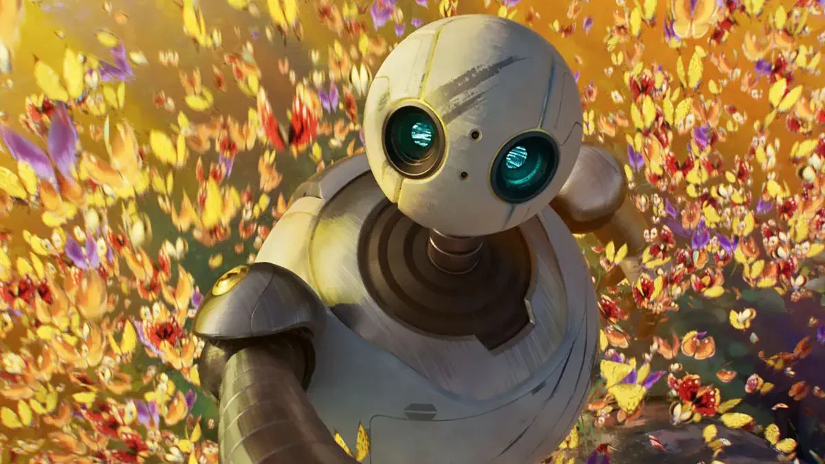 Image of scene from the film The Wild Robot