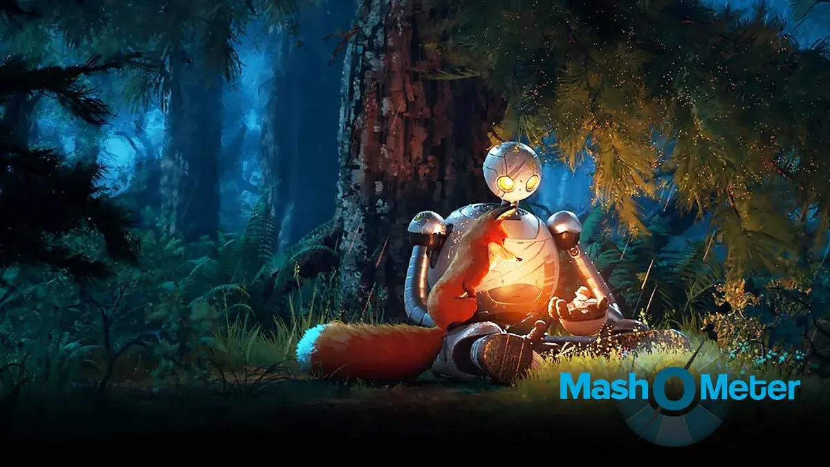 Image of scene from the film The Wild Robot