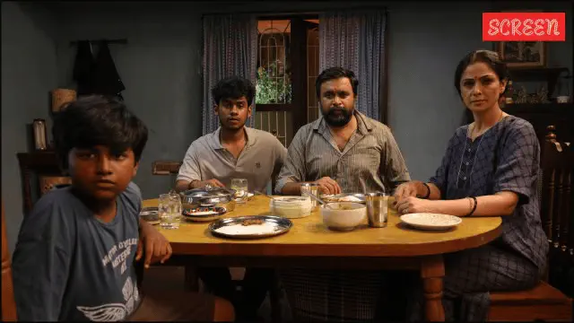 Image of scene from the film Tourist Family