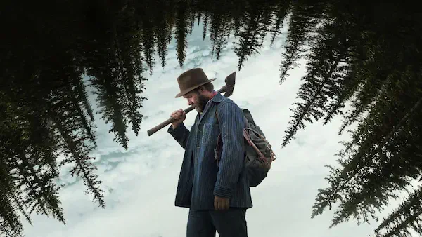 Image of scene from the film Train Dreams