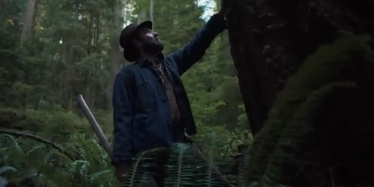 Image of scene from the film Train Dreams