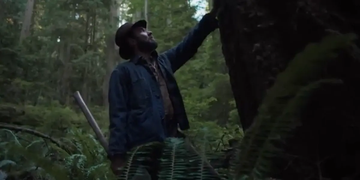 Image of scene from the film Train Dreams