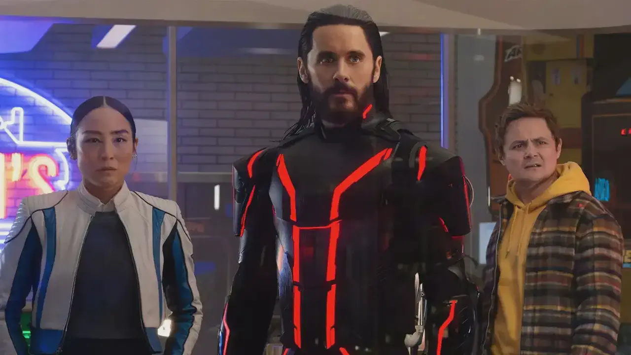 Image of scene from the film Tron: Ares
