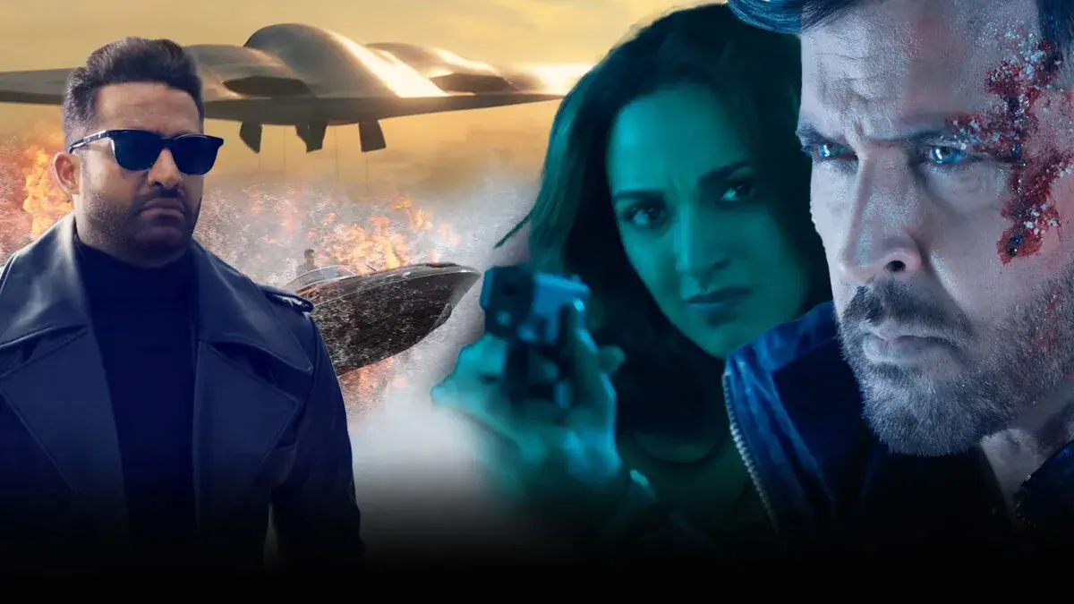 Image of scene from the film War 2