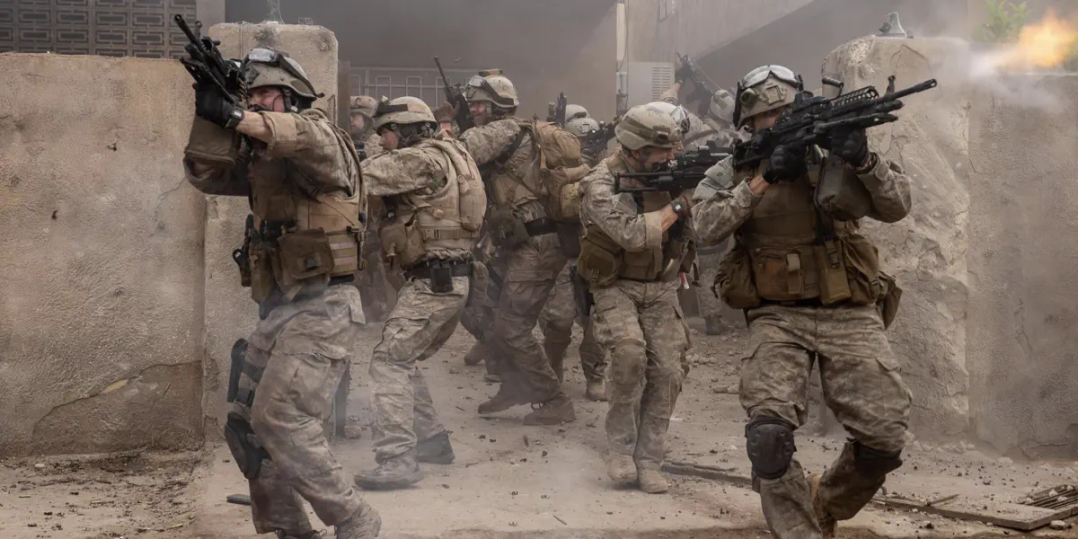 Image of scene from the film Warfare