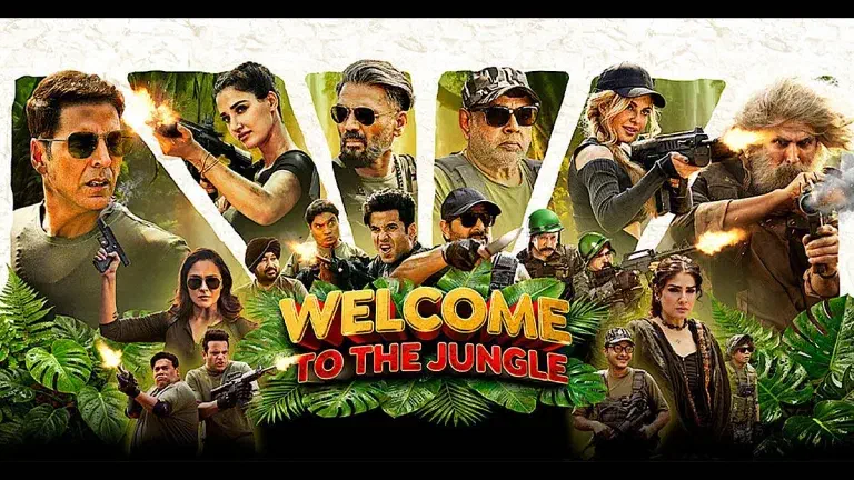 Image of scene from the film Welcome to the Jungle