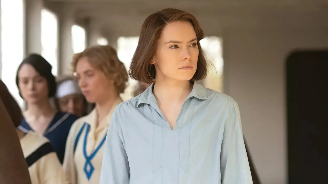 Image of scene from the film Young Woman and the Sea