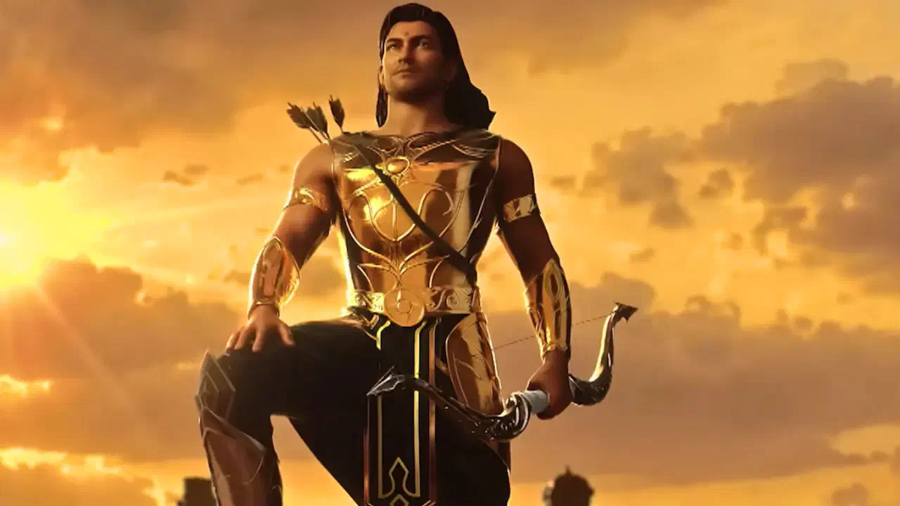 Image of scene from the film The Legend of Karna