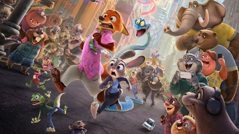 Image of scene from the film Zootopia 2