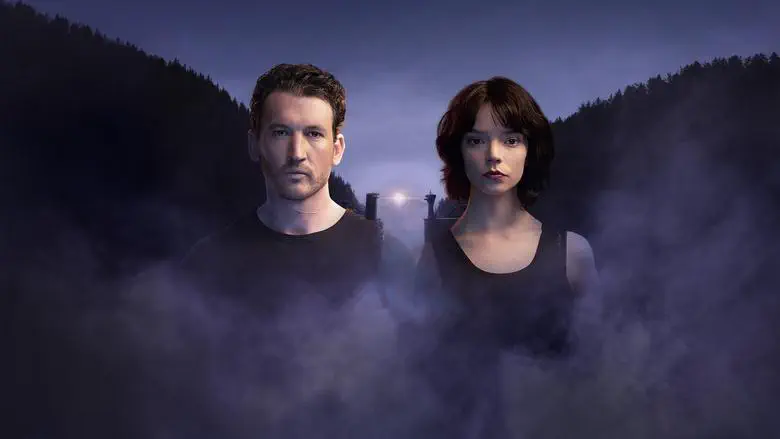 Image of scene from the film The Gorge