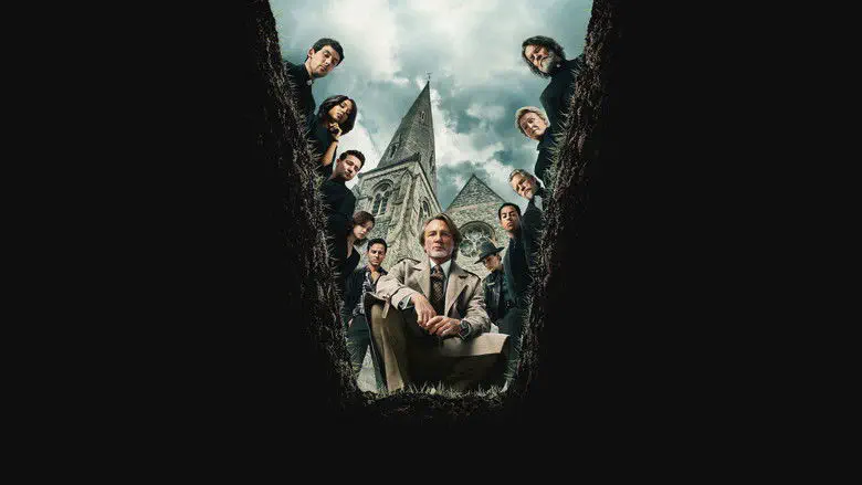 Image of scene from the film Wake Up Dead Man: A Knives Out Mystery