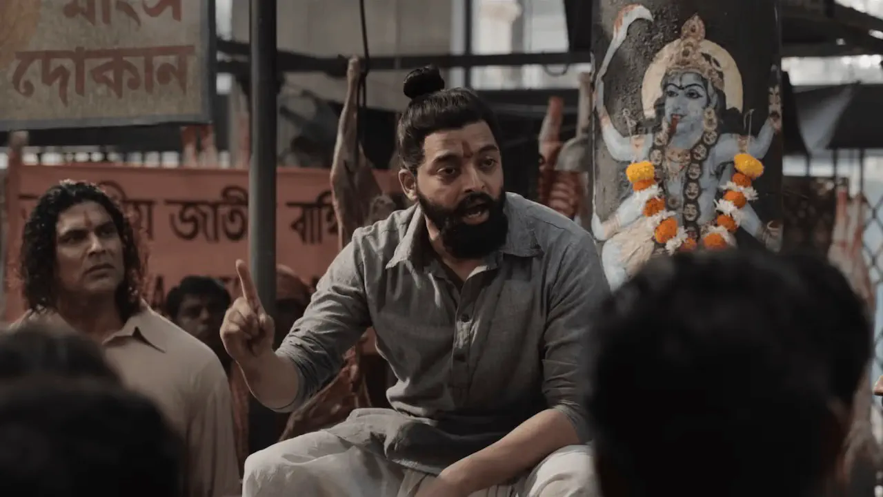 Image of scene from the film The Bengal Files