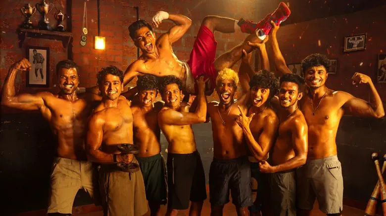 Image of scene from the film Alappuzha Gymkhana