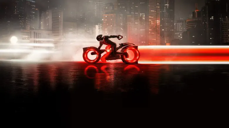 Image of scene from the film Tron: Ares