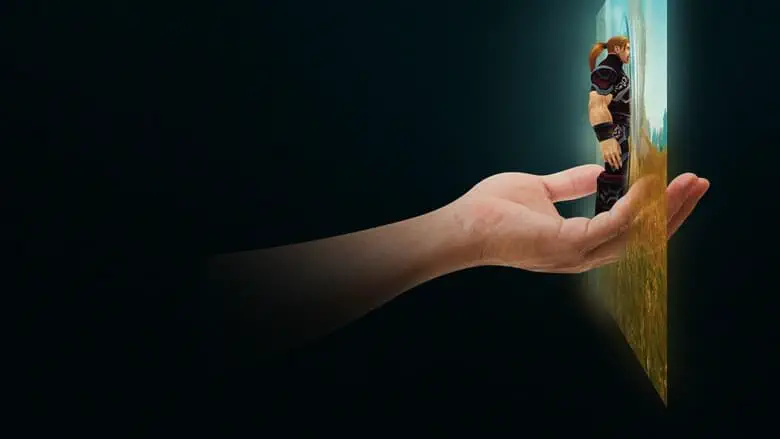 Image of scene from the film The Remarkable Life of Ibelin