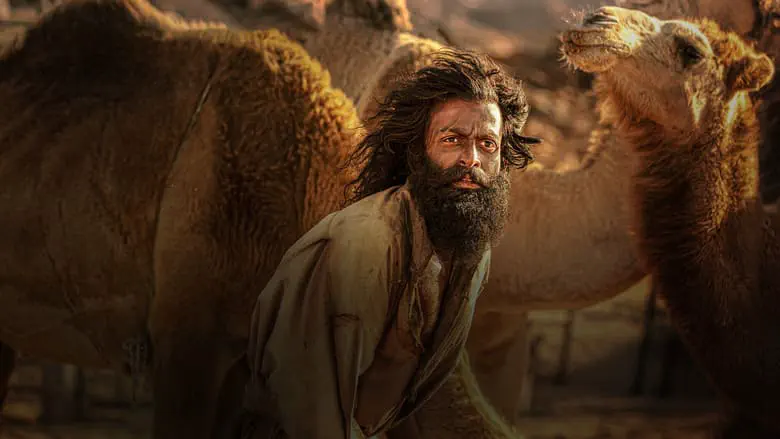 Image of scene from the film Aadujeevitham